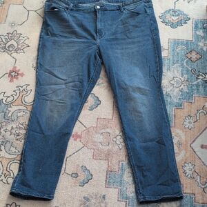 Old Navy High-Rise Wow Straight Blue Jeans